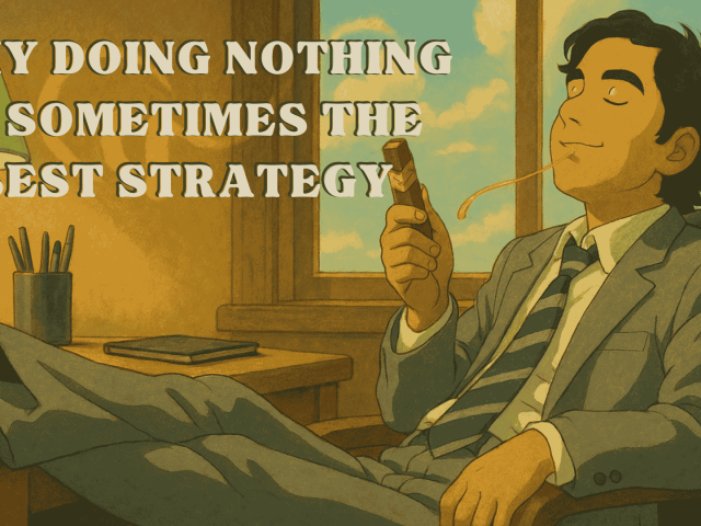 Why Doing Nothing is Sometimes the Best Strategy!